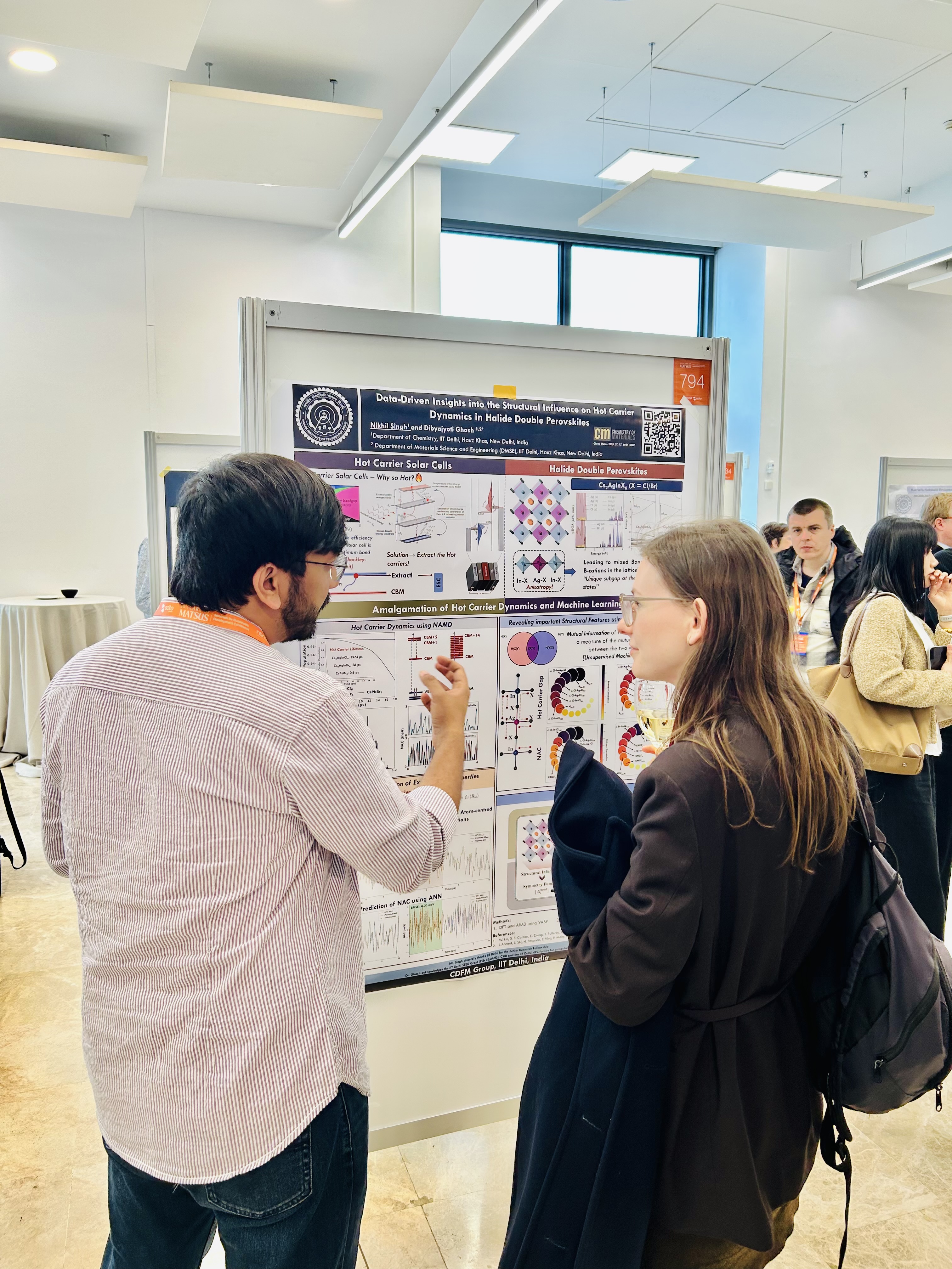 Discussing poster at MATSUS2026 Spring