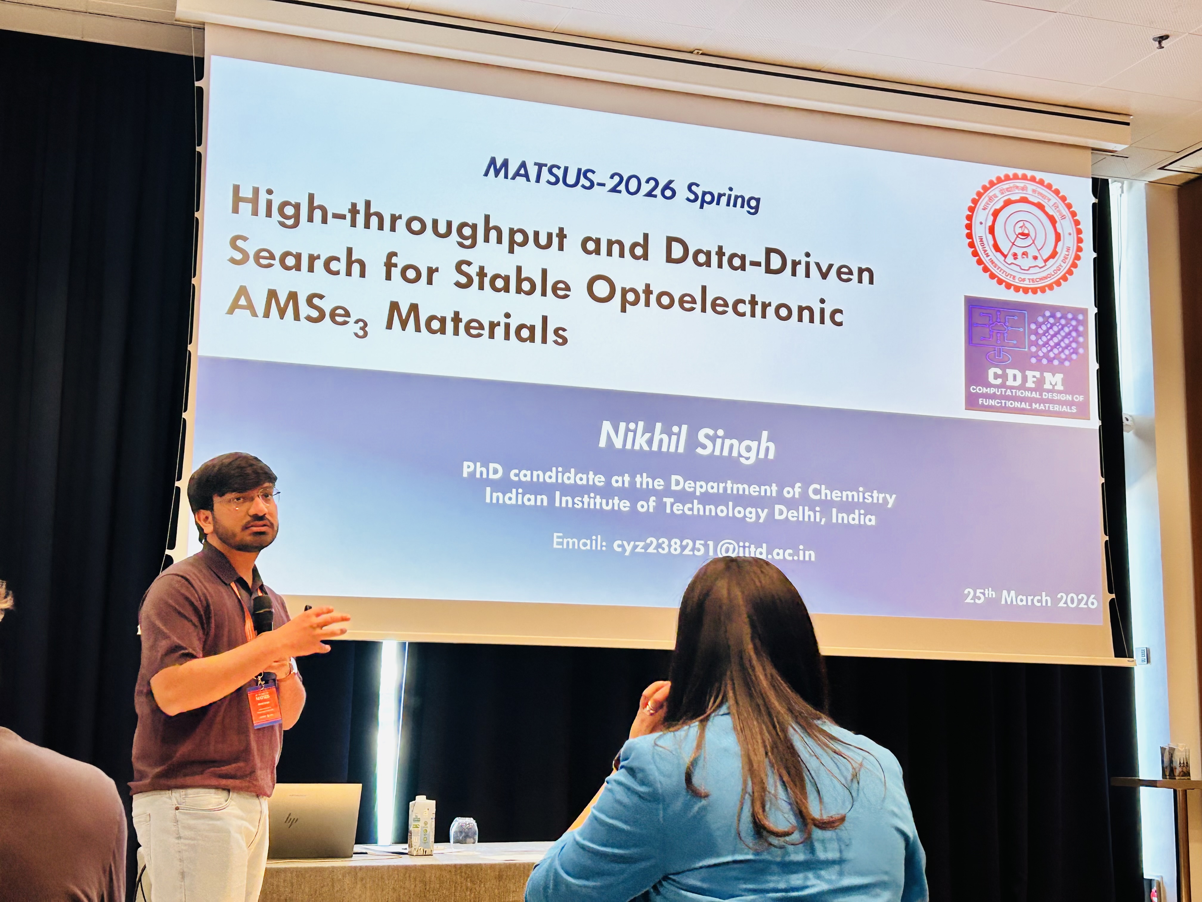 Contributed Talk at MATSUS2026 Spring